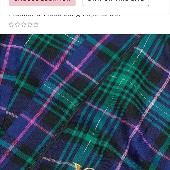 Victoria's  Secret plaid 3pc pajama shirt and pants Set Sz M/L NWOT - Picture 3 of 15